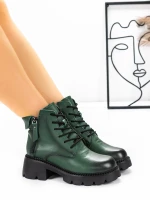 Ghete Dama din piele naturala 8099-2 Verde | Advancer » Pantoful.ro