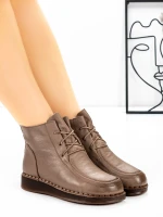 Ghete Dama din piele naturala 8750 Piersica | Advancer » Pantoful.ro