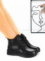 Ghete Dama din piele naturala 5853 Negru | Advancer » Pantoful.ro