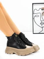 Ghete Dama din piele naturala 66081 Negru | Advancer » Pantoful.ro