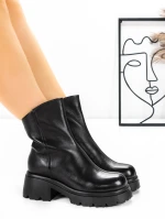 Ghete Dama din piele naturala 83125 Negru | Advancer » Pantoful.ro