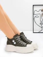 Ghete Dama din piele naturala KM3817 Kaki | Advancer » Pantoful.ro