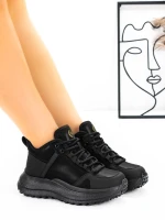 Ghete Dama din piele naturala 6682-2 Negru | Advancer » Pantoful.ro