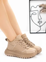 Ghete Dama din piele naturala 6682-2 Roz | Advancer » Pantoful.ro
