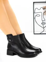 Ghete Dama din piele naturala 52131-35 Negru | Advancer » Pantoful.ro