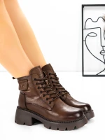 Ghete Dama cu Platforma 8099 Maro » Pantoful.ro
