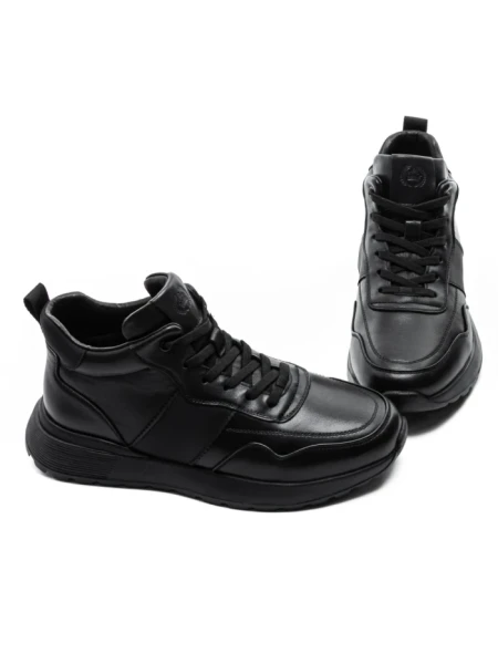 Ghete Barbati din piele naturala 5786 Negru | Advancer Ghete Barbati din piele naturala 5786 BLACK | ADVANCER