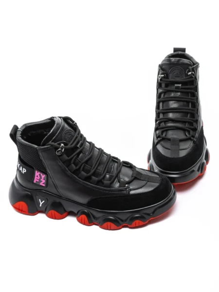 Ghete Barbati din piele naturala 1006-1 Negru | Advancer Ghete Barbati din piele naturala 1006-1 BLACK | ADVANCER