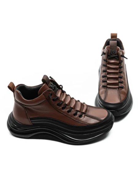 Ghete Barbati din piele naturala M668 Maro | Advancer Ghete Barbati din piele naturala M668 BROWN | ADVANCER