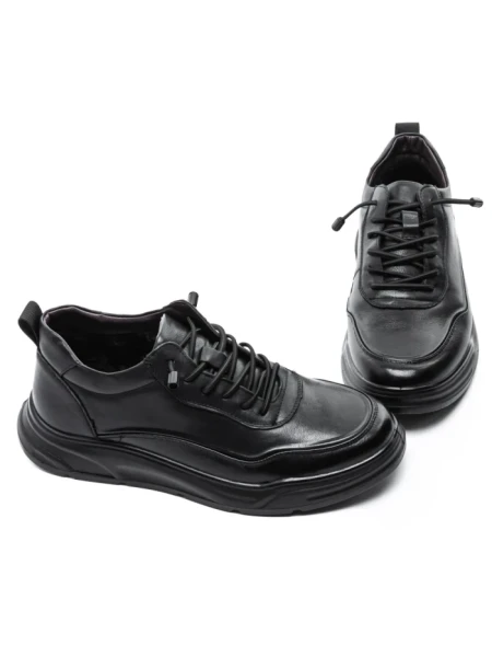 Ghete Barbati din piele naturala 919088-F Negru | Advancer Ghete Barbati din piele naturala 919088-F BLACK | ADVANCER