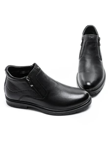 Ghete Barbati din piele naturala L225311 Negru | Advancer Ghete Barbati din piele naturala L225311 BLACK | ADVANCER