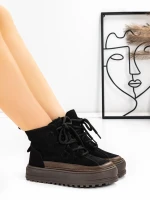 Ghete Dama din piele naturala 8910 Negru | Advancer » Pantoful.ro