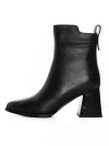 Botine Dama cu toc gros K107-55-B81A Negru Jose Simon