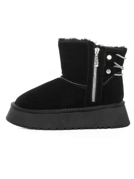 Ghete Dama din piele naturala 5WL105 Negru | Pantoful Ghete Dama din piele naturala 5WL105 BLACK | PANTOFUL