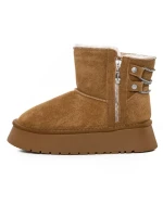 Ghete Dama din piele naturala 5WL105 YELLOW | PANTOFUL