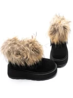 Ghete Dama din piele naturala 3ASJN73 BLACK | PANTOFUL