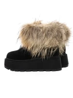 Ghete Dama din piele naturala 3ASJN73 BLACK | PANTOFUL