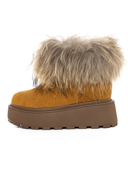 Ghete Dama din piele naturala 3ASJN73 Galben | Pantoful Ghete Dama din piele naturala 3ASJN73 YELLOW | PANTOFUL