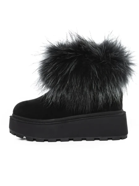 Ghete Dama din piele naturala 3ASJN73 BLACK | PANTOFUL