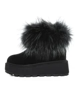 Ghete Dama din piele naturala 3ASJN73 BLACK | PANTOFUL