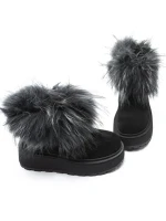 Ghete Dama din piele naturala 3ASJN73 BLACK | PANTOFUL