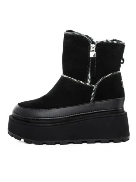 Ghete Dama din piele naturala 3ASJN75 Negru | Pantoful Ghete Dama din piele naturala 3ASJN75 BLACK | PANTOFUL