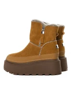 Ghete Dama din piele naturala 3ASJN75 YELLOW | PANTOFUL