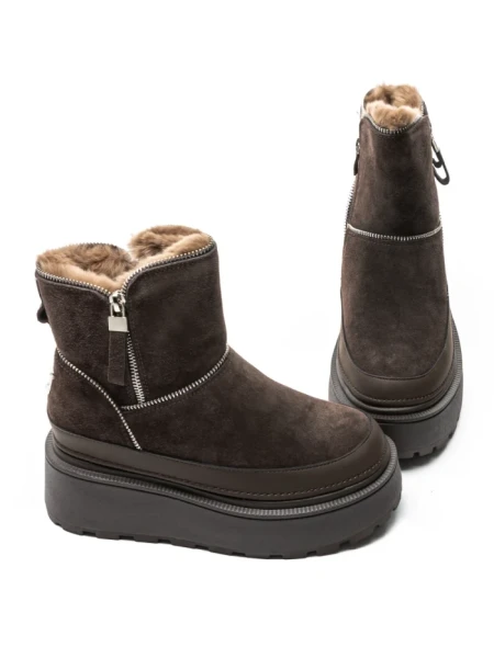 Ghete Dama din piele naturala 3ASJN75 Maro | Pantoful Ghete Dama din piele naturala 3ASJN75 BROWN | PANTOFUL