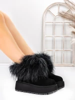 Ghete Dama din piele naturala 3ASJN73 Negru | Pantoful » Pantoful.ro