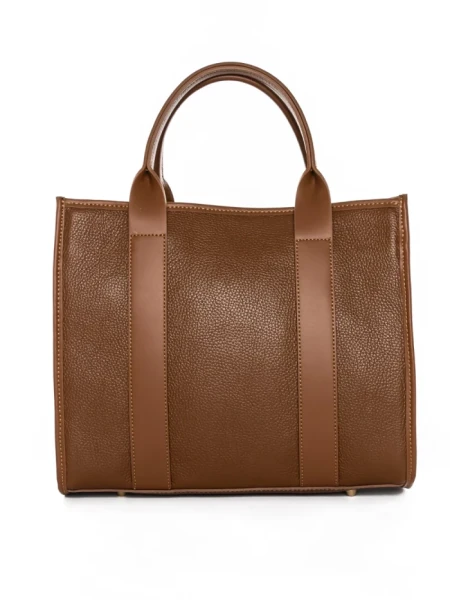 Geanta de mana din Piele Naturala GD45 Maro deschis | Forseti Genti Dama Din Piele Naturala GD45 CAMEL | FORSETI