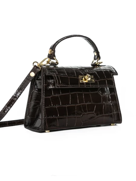 Geanta de mana din Piele Naturala GD46 Negru | Forseti Genti Dama Din Piele Naturala GD46 BLACK | FORSETI