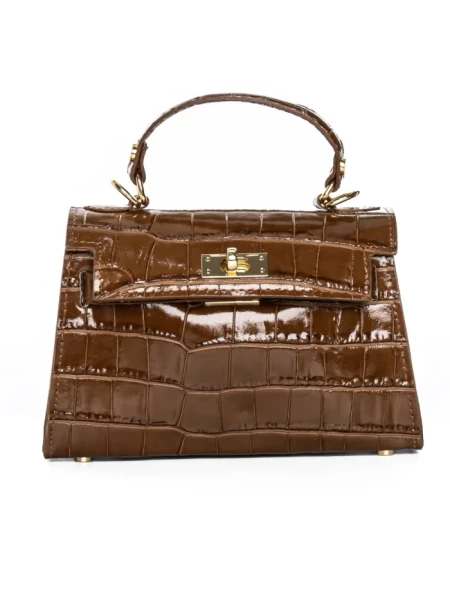 Geanta de mana din Piele Naturala GD46 Maro | Forseti Genti Dama Din Piele Naturala GD46 BROWN | FORSETI