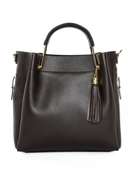 Geanta de mana din Piele Naturala GD47 Maro | Forseti Genti Dama Din Piele Naturala GD47 DARK BROWN | FORSETI