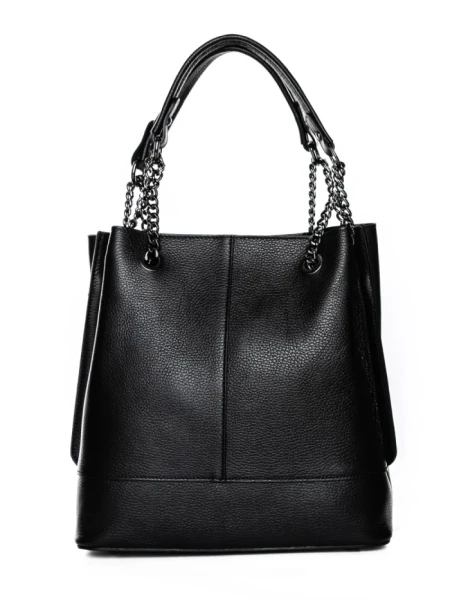 Geanta de mana din Piele Naturala GD49 Negru | Forseti Genti Dama Din Piele Naturala GD49 BLACK | FORSETI