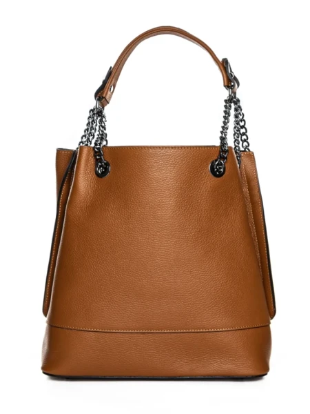 Geanta de mana din Piele Naturala GD49 Maro deschis | Forseti Genti Dama Din Piele Naturala GD49 CAMEL | FORSETI