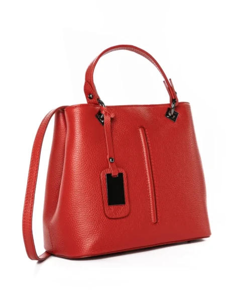 Geanta de mana din Piele Naturala GD50 Rosu | Forseti Genti Dama Din Piele Naturala GD50 RED | FORSETI