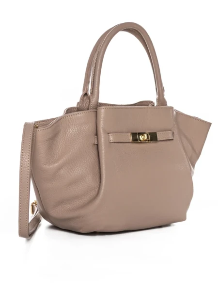 Geanta de mana din Piele Naturala GD51 Bej | Forseti Genti Dama Din Piele Naturala GD51 BEIGE | FORSETI