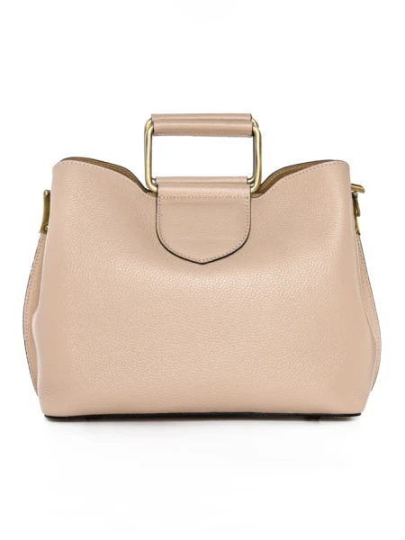 Geanta de mana din Piele Naturala GD52 Bej | Forseti Genti Dama Din Piele Naturala GD52 BEIGE | FORSETI