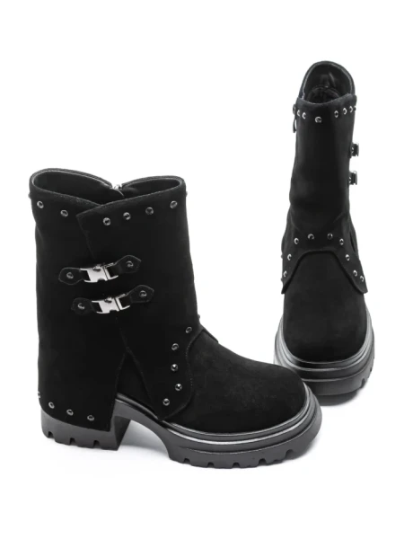 Ghete Dama din piele naturala 52AD1 BLACK | PANTOFUL