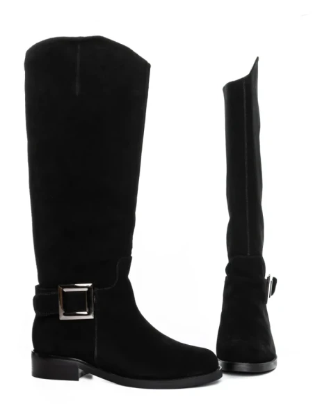 Cizme Dama din piele naturala 52AD3 BLACK | PANTOFUL