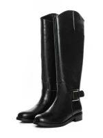 Cizme Dama din piele naturala 52AD3 BLACK | PANTOFUL