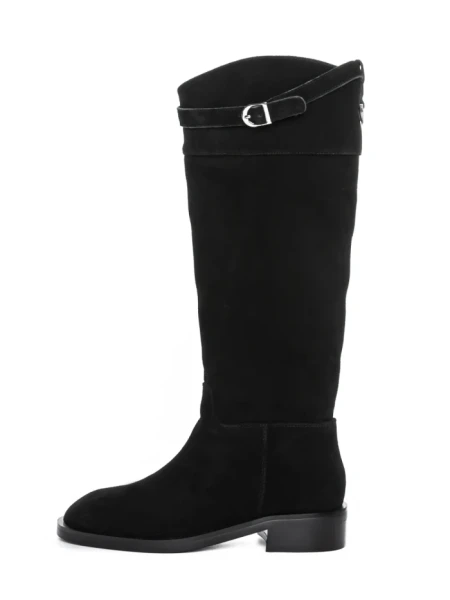 Cizme Dama din piele naturala 52AD6 BLACK | PANTOFUL