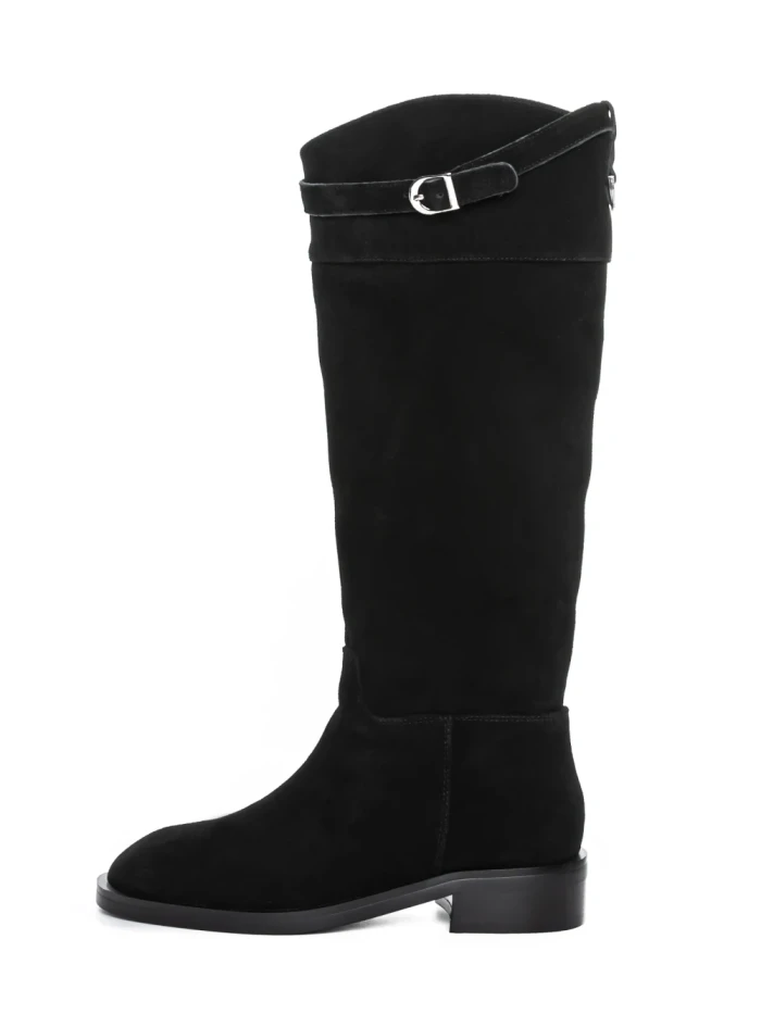 Cizme Dama din piele naturala 52AD6 BLACK | PANTOFUL