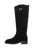 Cizme Dama din piele naturala 52AD6 BLACK | PANTOFUL