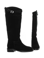 Cizme Dama din piele naturala 52AD6 BLACK | PANTOFUL