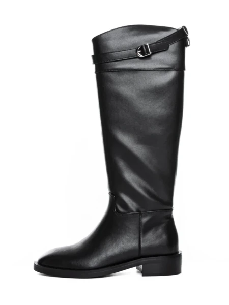 Cizme Dama din piele naturala 52AD6 BLACK | PANTOFUL