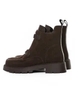 Ghete Dama din piele naturala 52AD7 BROWN | PANTOFUL