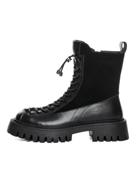 Ghete Dama din piele naturala 52AD8 BLACK | PANTOFUL