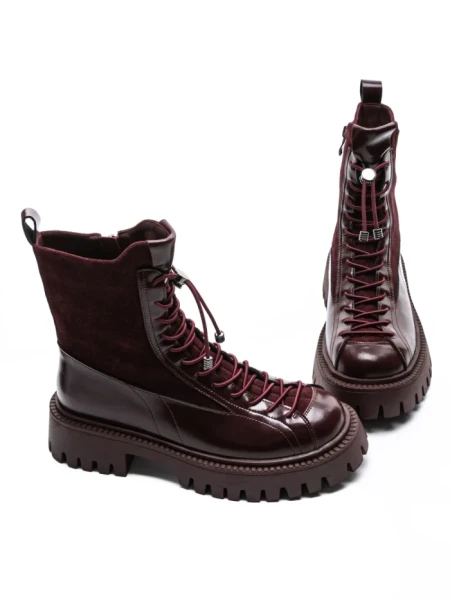 Ghete Dama din piele naturala 52AD8 WINERED | PANTOFUL