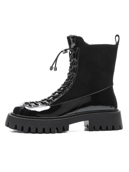 Ghete Dama din piele naturala 52AD8 BLACK | PANTOFUL